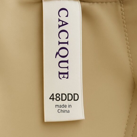 Lane Bryant Cacique Max Swell Plunge Bra Size 48DDD Cafe Mocha - Picture 8 of 10